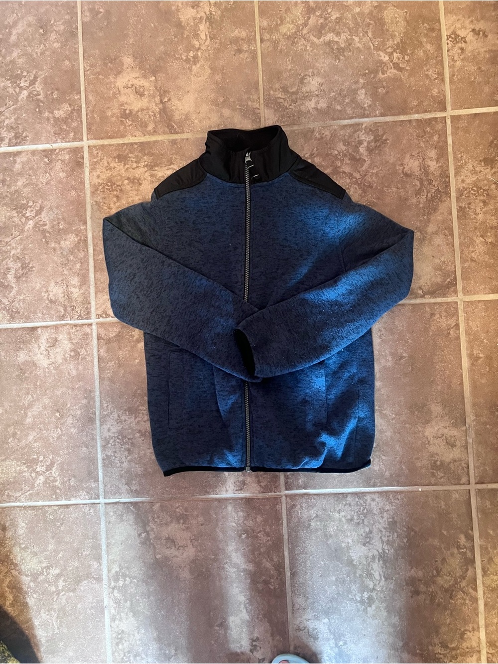 Chaps Navy and Black Fleece Jacket